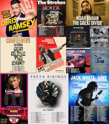 Top Tickets This Week: Noah Kahan The Strokes, Thirty Seconds To Mars, Courteeners, Jack White thumbnail
