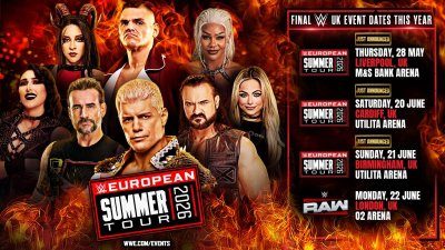 WWE Live Tickets For Liverpool And Cardiff On Sale 10am Today thumbnail