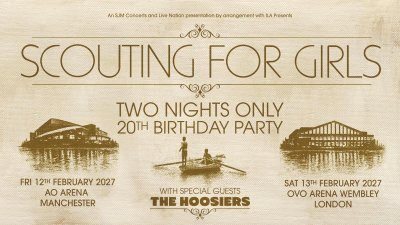 Scouting For Girls Announce 20th Birthday Party Shows In Manchester and London thumbnail