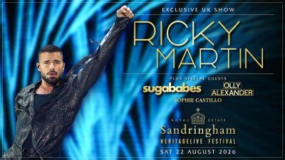 Ricky Martin Tickets For One-Off UK Show At Norfolk's Sandringham Estate On Sale 9am Today thumbnail