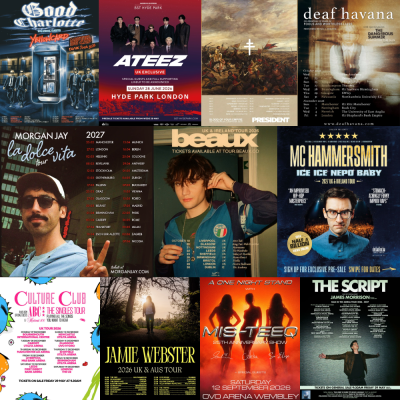Top Tickets This Week: The Script, Culture Club, Good Charlotte, Morgan Jay, ATEEZ and President thumbnail
