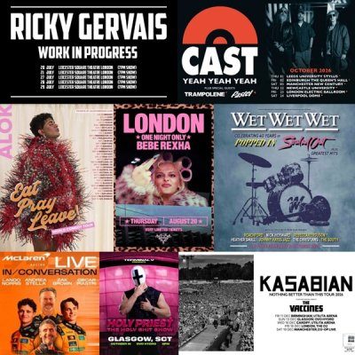 Top Tickets This Week: Kasabian, Cast and McLaren Racing Live In Conversation thumbnail