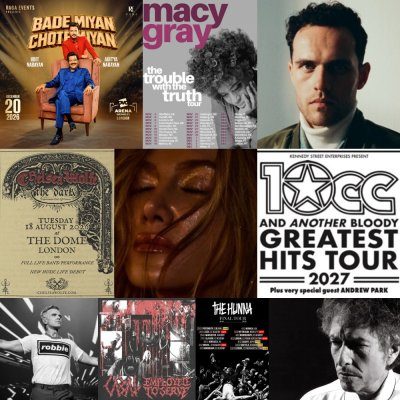 Top Tickets This Week: Bob Dylan, Delta Goodrem, 10cc, Jordan Rakei and Robbie Williams thumbnail